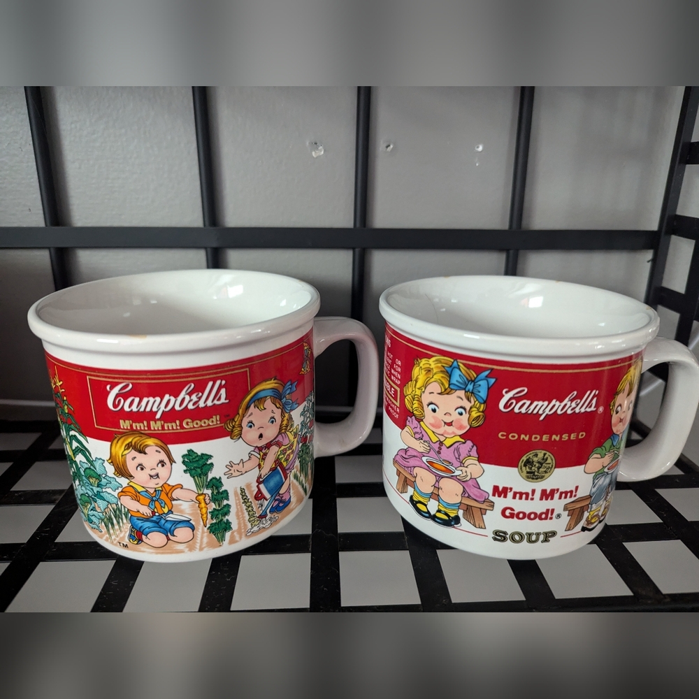 Set of Campbell's soup mugs both 1993